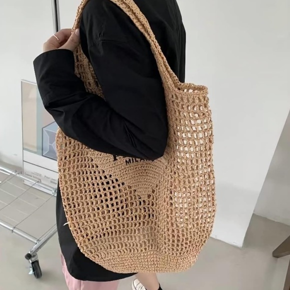NEW Straw Beach Bag - Picture 5 of 11